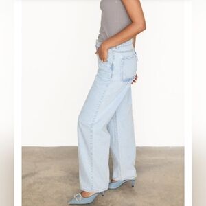 Never Fully Dressed Light Blue Straight Leg Jeans